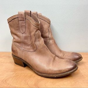 FRYE Carson Ankle Booties Leather